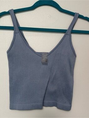 Dynamic Ribbed Scoop Tank in Slate Blue